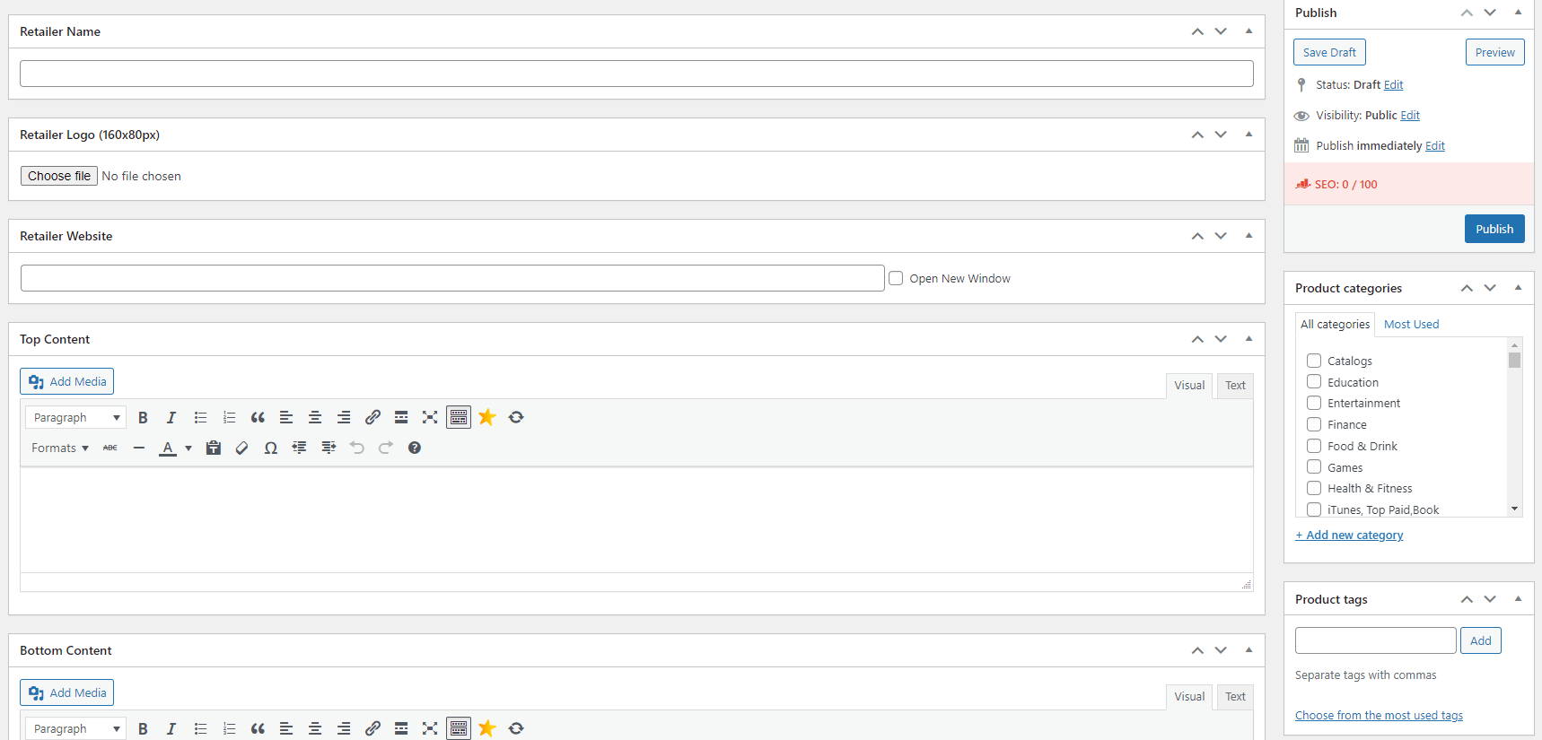 Build Affiliate Stores WooCommerce Affiliate Retailer Plugin add new retailer