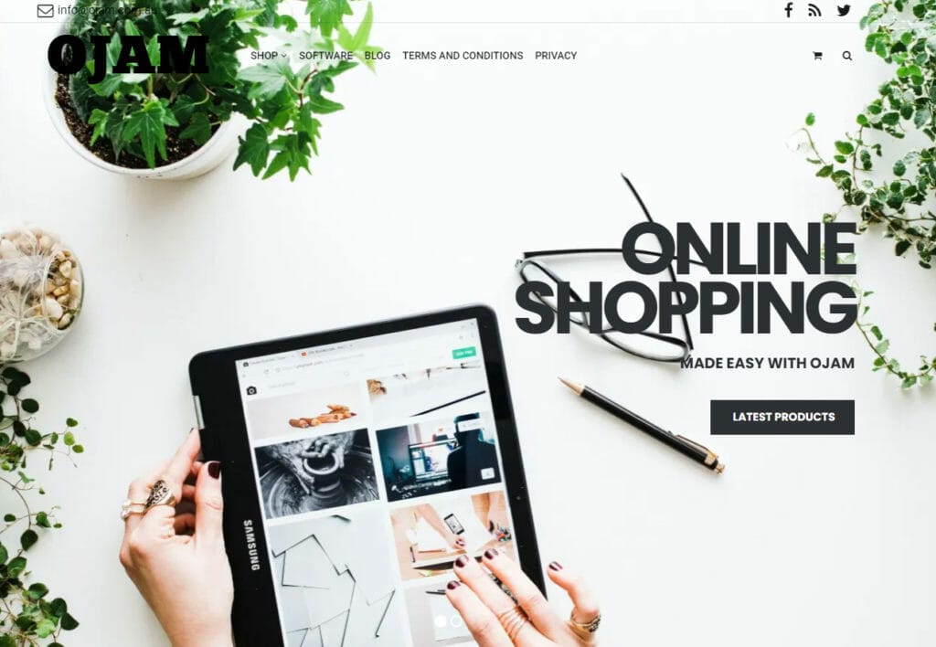 Build Affiliate Stores OJAM Online Shopping website