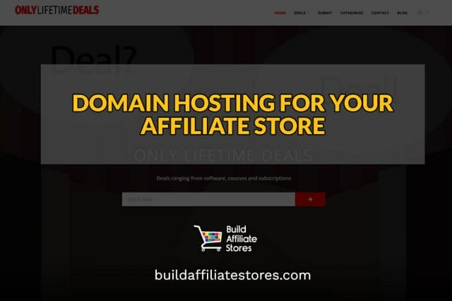 DOMAIN HOSTING FOR YOUR AFFILIATE STORE header 1