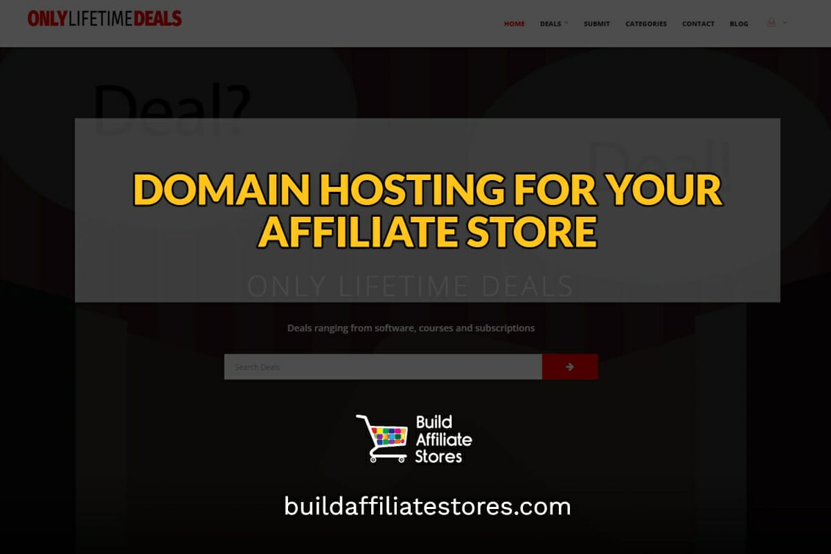DOMAIN HOSTING FOR YOUR AFFILIATE STORE header 1