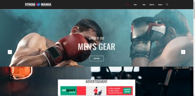 DOMAIN NAMES FOR YOUR AFFILIATE STORES Fitness Mania website