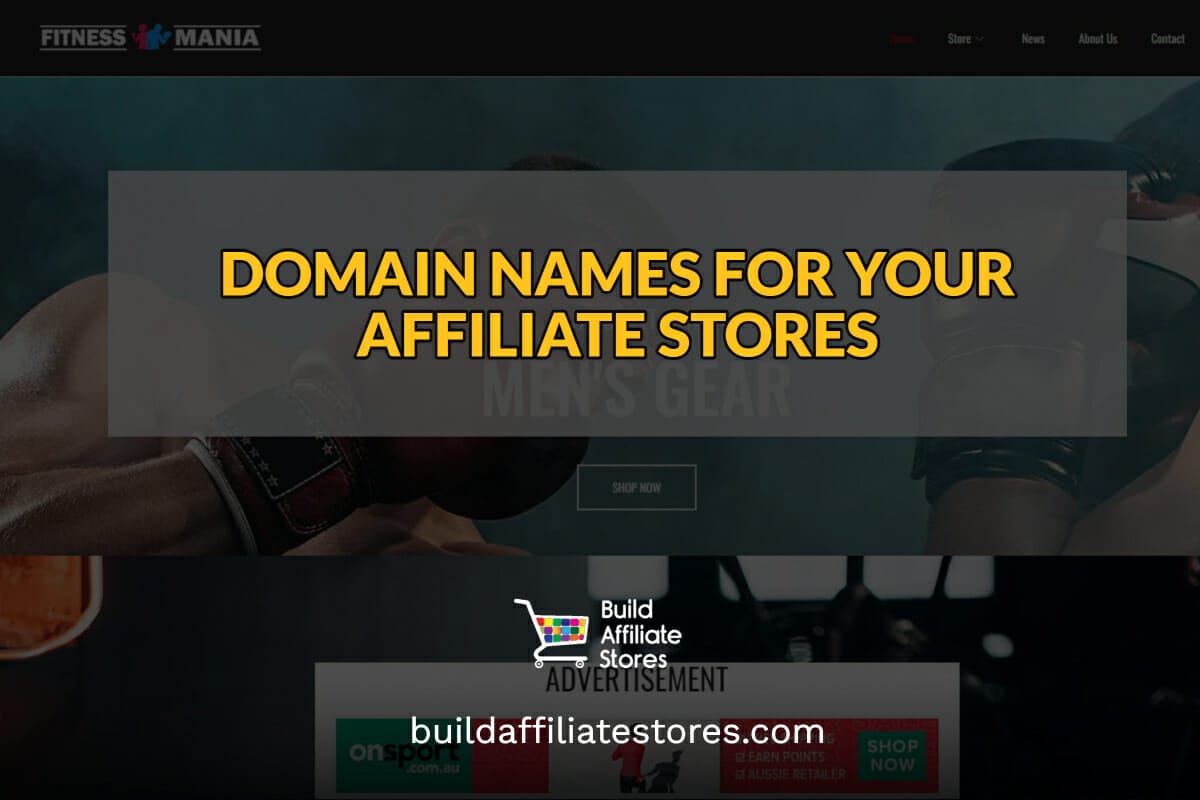 DOMAIN NAMES FOR YOUR AFFILIATE STORES header