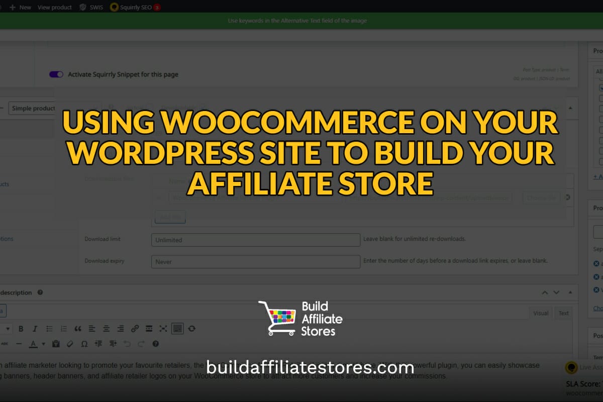 USING WOOCOMMERCE ON YOUR WORDPRESS SITE TO BUILD YOUR AFFILIATE STORE header