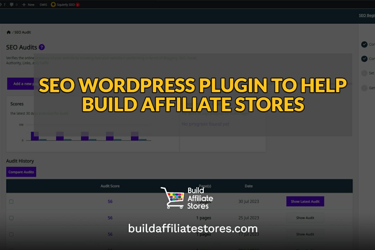 Build Affiliate Stores SEO WORDPRESS PLUGIN TO HELP BUILD AFFILIATE STORES squirrly header