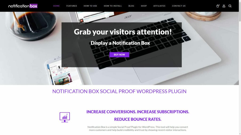 Build Affiliate Stores WHY YOU SHOULD USE SOCIAL PROOF TOOLS ON YOUR AFFILIATE STORES notification box website