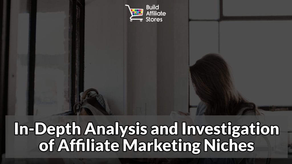 Build Affiliate Stores In Depth Analysis and Investigation of Affiliate Marketing Niches content