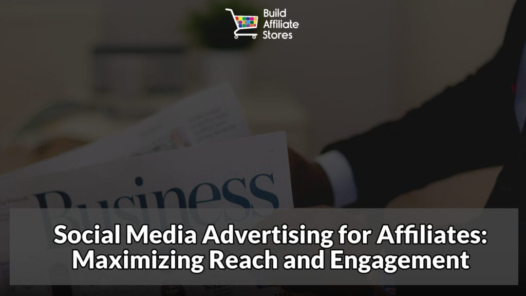 Build Affiliate Stores Social Media Advertising for Affiliates Maximizing Reach and Engagement