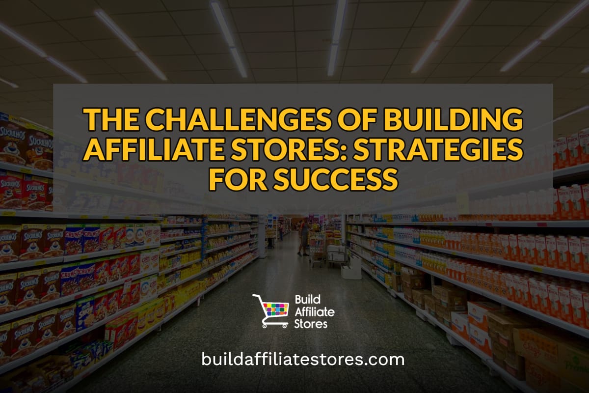 Build Affiliate Stores THE CHALLENGES OF BUILDING AFFILIATE STORES STRATEGIES FOR SUCCESS