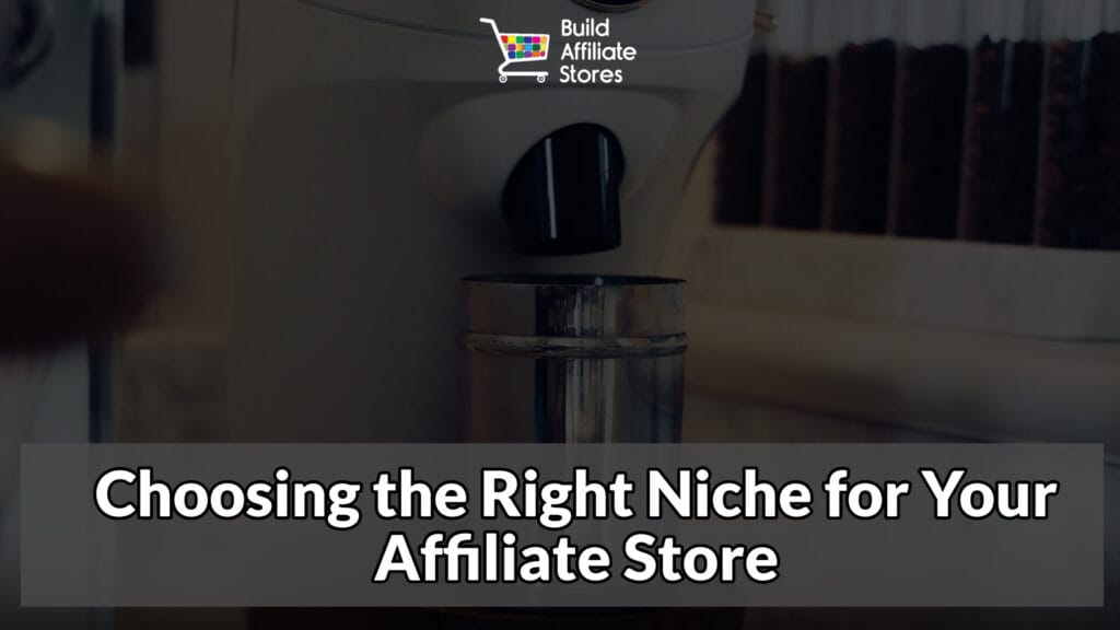 Build Affiliate Stores Choosing the Right Niche for Your Affiliate Store