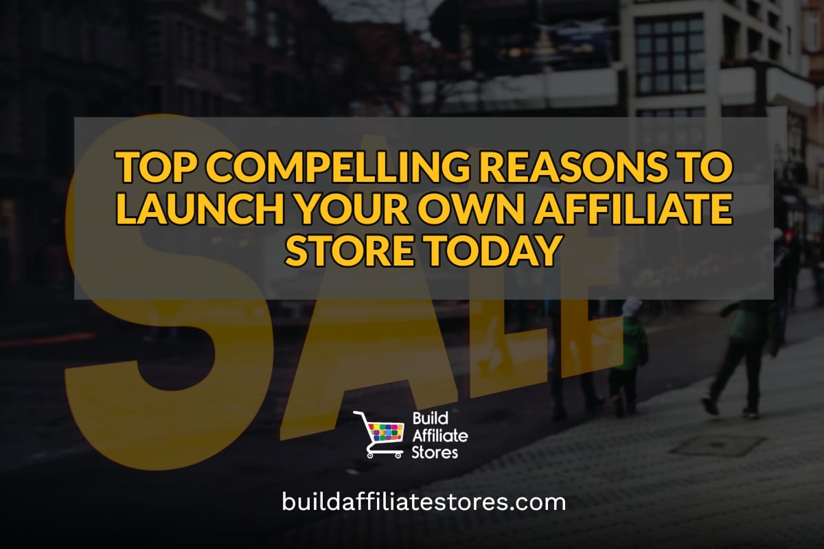 Build Affiliate Stores Compelling Reasons to Launch Your Own Affiliate Store Today