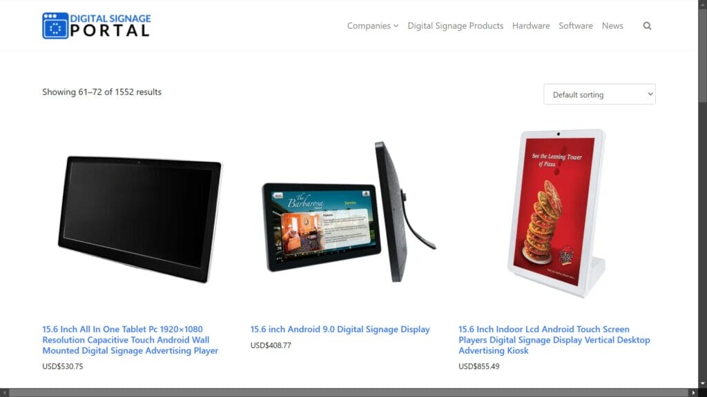 Build Affiliate Stores Digital Signage Portal website Aliexpress Products