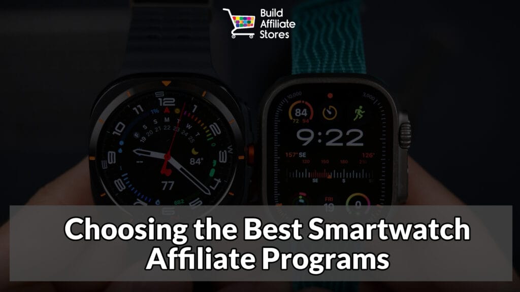 Build Affiliate Stores Choosing the Best Smartwatch Affiliate Programs