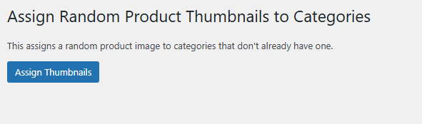 Woocommerce Random Product Category Thumbnail Assign Thumbnails