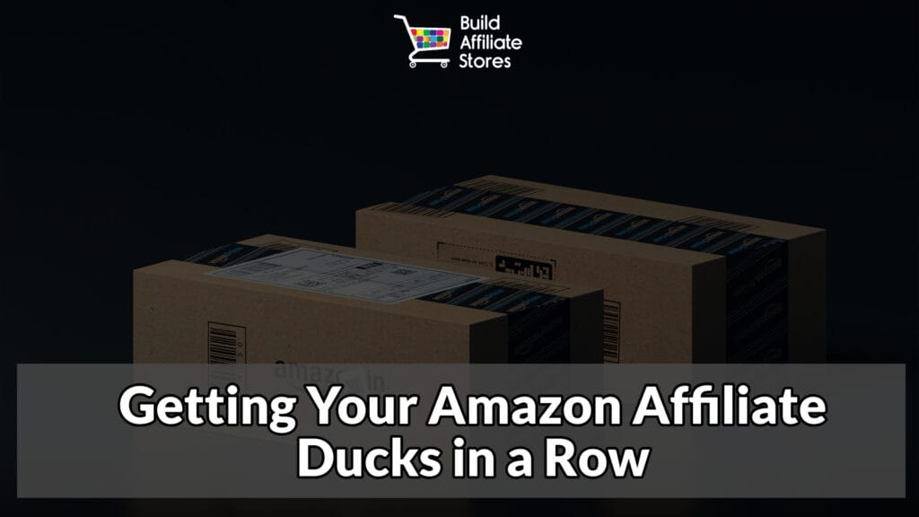 Build Affiliate Stores Getting Your Amazon Affiliate Ducks in a Row